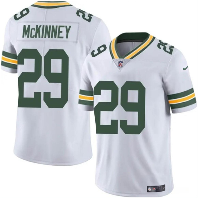 Youth Green Bay Packers #29 Xavier McKinney White Vapor Limited Stitched Jersey